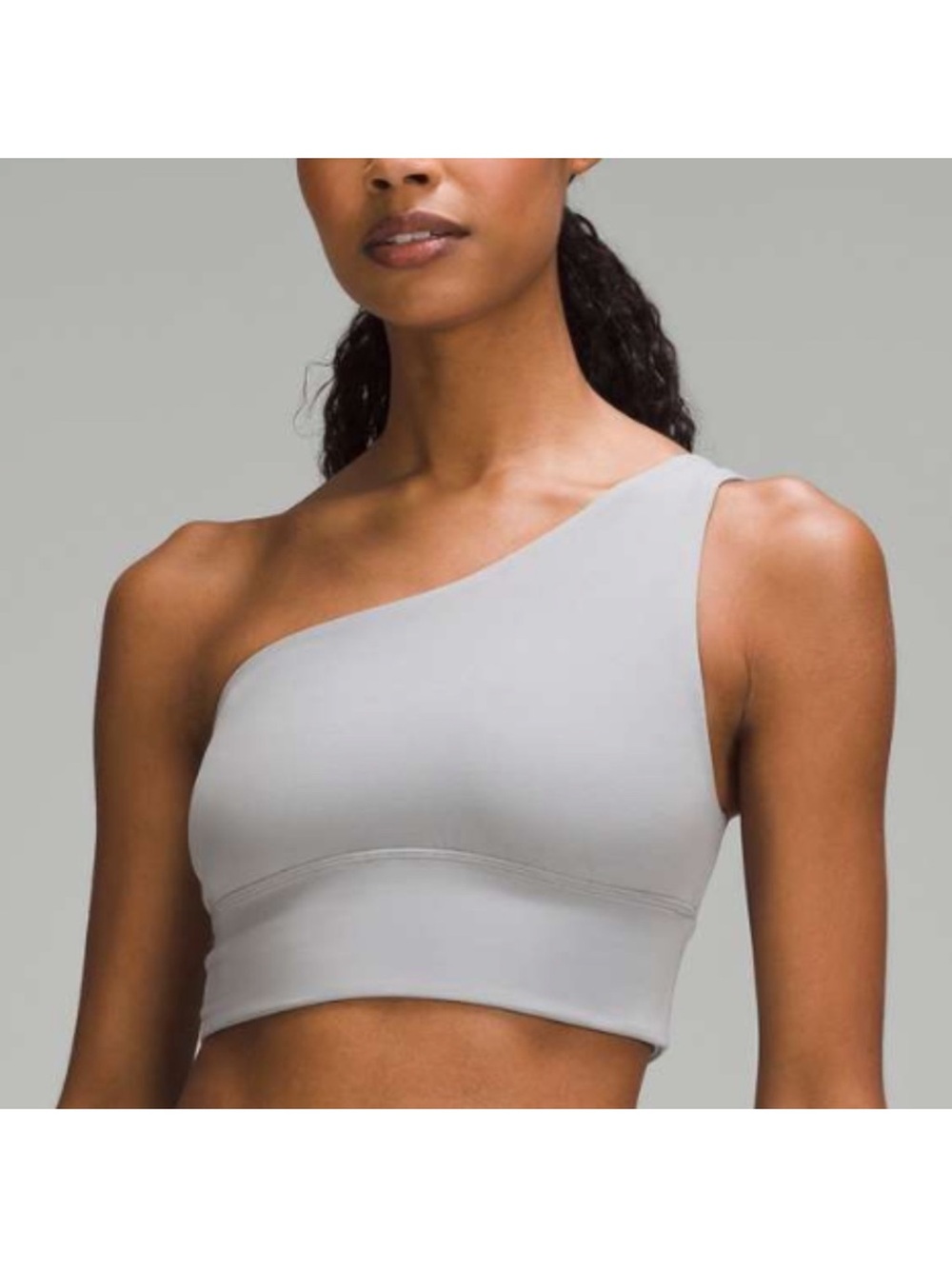 Lululemon Atheltica Sports Bra Size 6 Brand new One-Shoulder in Slate Gray